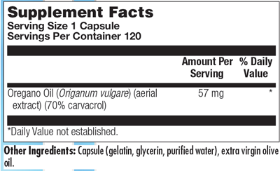 Oregano Oil 120 Softgel